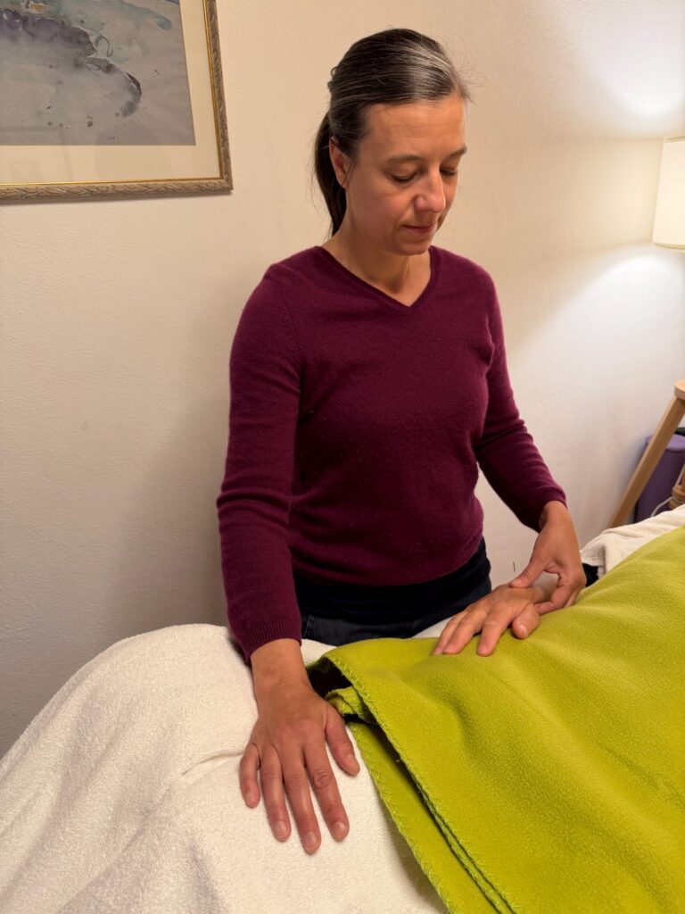 Moment de soin therapeutique lors de la Cure Regenerescence